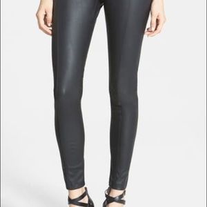 Glamorous faux leather leggings black